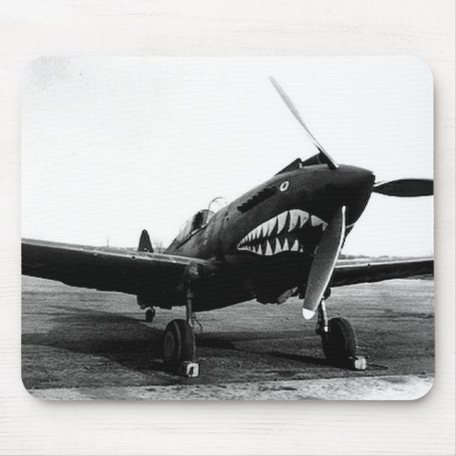 Mousepad Avião de combate de WWII Flying Tigers Curtiss (Frente)