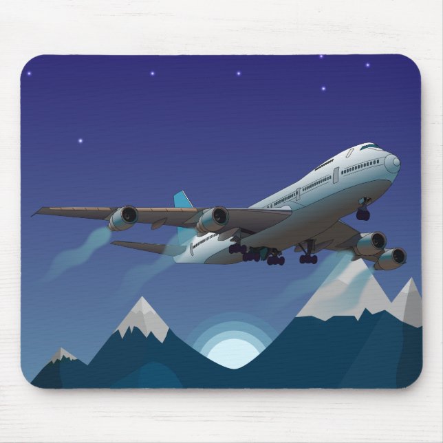 Mousepad Avião. Jumbo. (Frente)