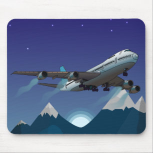 Mousepad Avião. Jumbo jet.