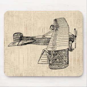 Mousepad Avião Movido Antigo