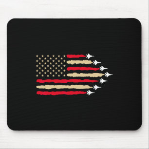 Mousepad Avião Patriótico Jets Pavilhão Dos Eua - 4º Avião