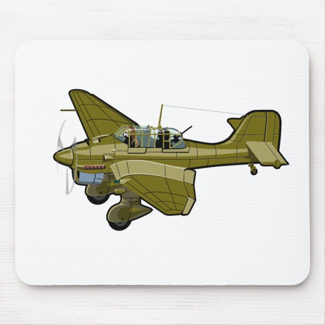 Mousepad Avião retrógrado de animação (Frente)