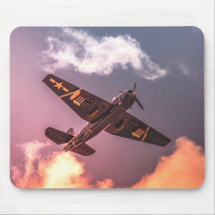 Mousepad Avião Vintage Belo Céu