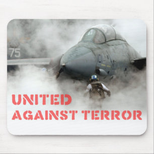 Mousepad Aviões de avião de combate: Unido contra o terro