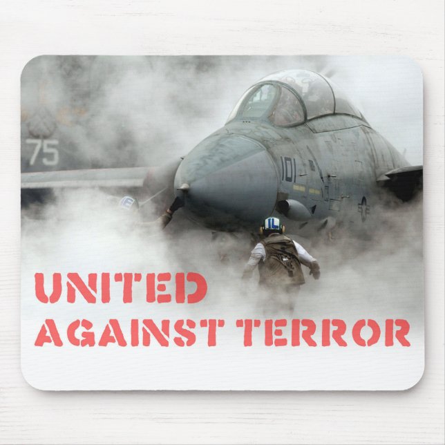 Mousepad Aviões de avião de combate: Unido contra o terror (Frente)