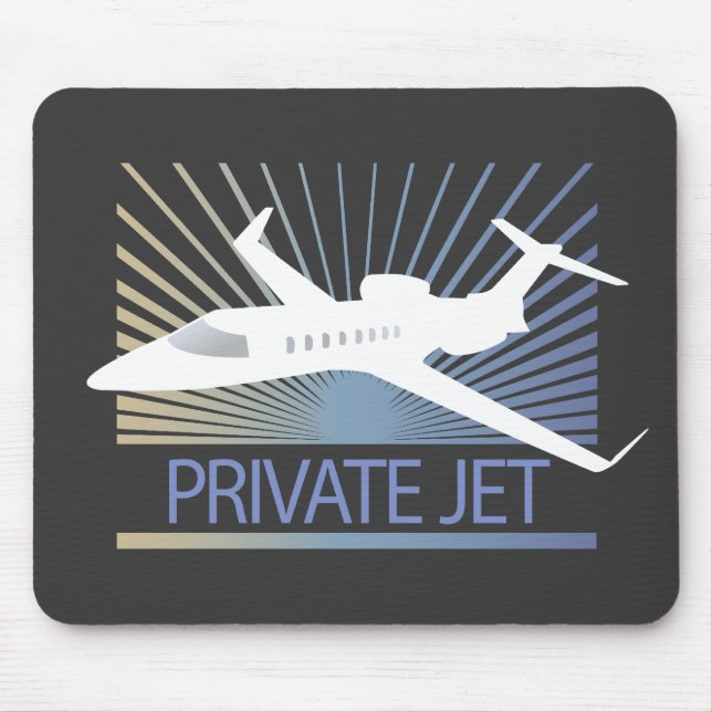 Mousepad Aviões de jato privado (Frente)