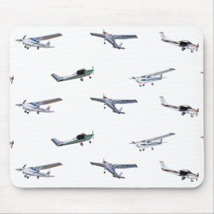 Mousepad Aviões modelo de Cessna em vôo