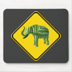 Mousepad  Aviso: A passar o elefante de melancia!