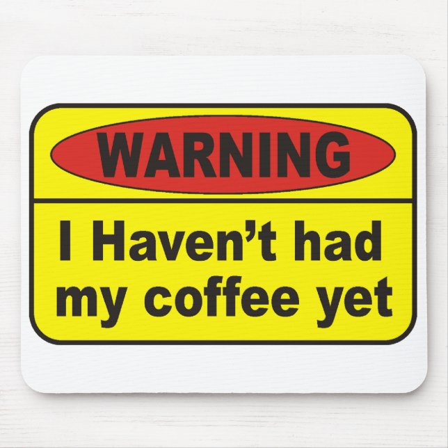 Mousepad Aviso - café (Frente)