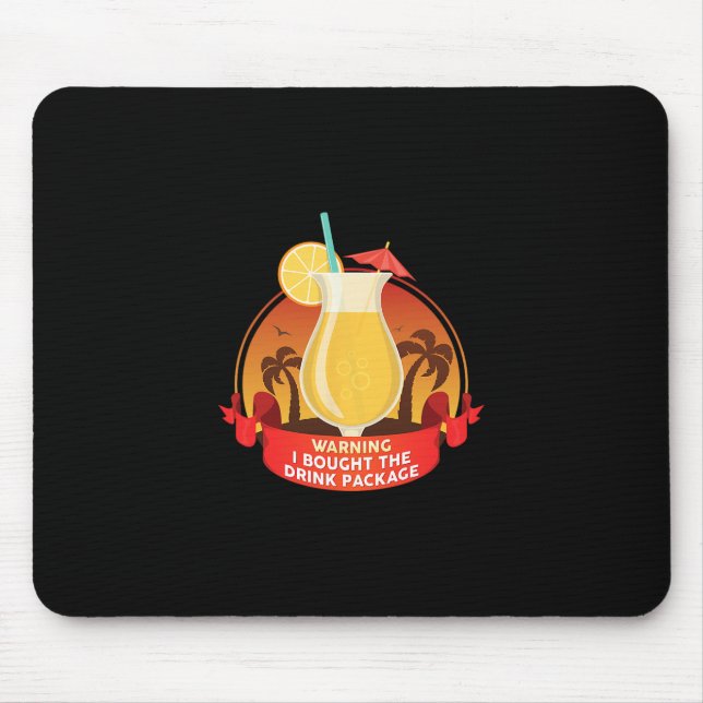 Mousepad Aviso Comprei O Pacote De Bebidas  (Frente)
