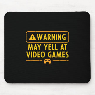 Mousepad Aviso de jogo pode gritar com jogos de vídeo Gamer