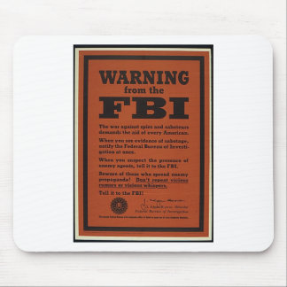 Mousepad Aviso do FBI