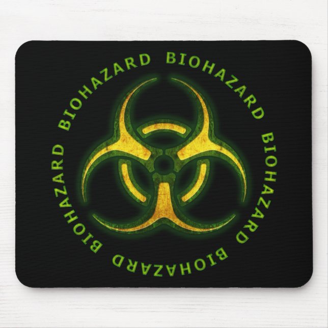 Mousepad Aviso do zombi do Biohazard (Frente)