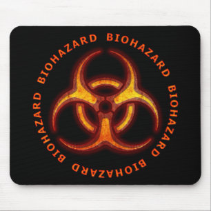 Mousepad Aviso do zombi do Biohazard