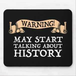 Mousepad Aviso! Pode Começar A Falar Sobre História Engra