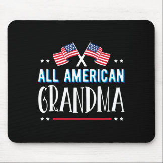 Mousepad Avó americana do dia 4 de julho homens mulheres e