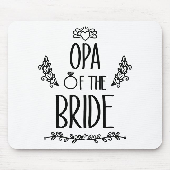 Mousepad Avô da Noiva Família do Casamento  (Frente)