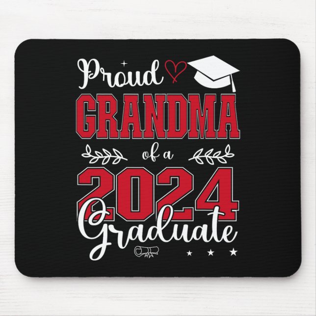 Mousepad Avó De Formando De Graduação De 2024 (Frente)