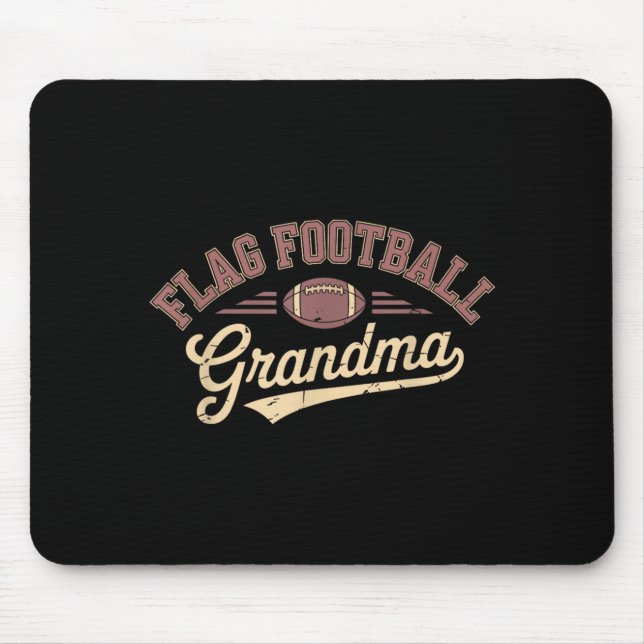 Mousepad Avó de Futebol Americano com Bandeira (Frente)