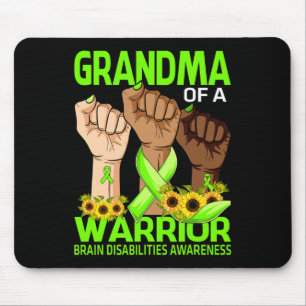 Mousepad Avó De Mão De Um Guerreiro Com Deficiência Cerebra