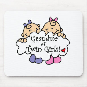 Mousepad Avó de meninas gêmeas