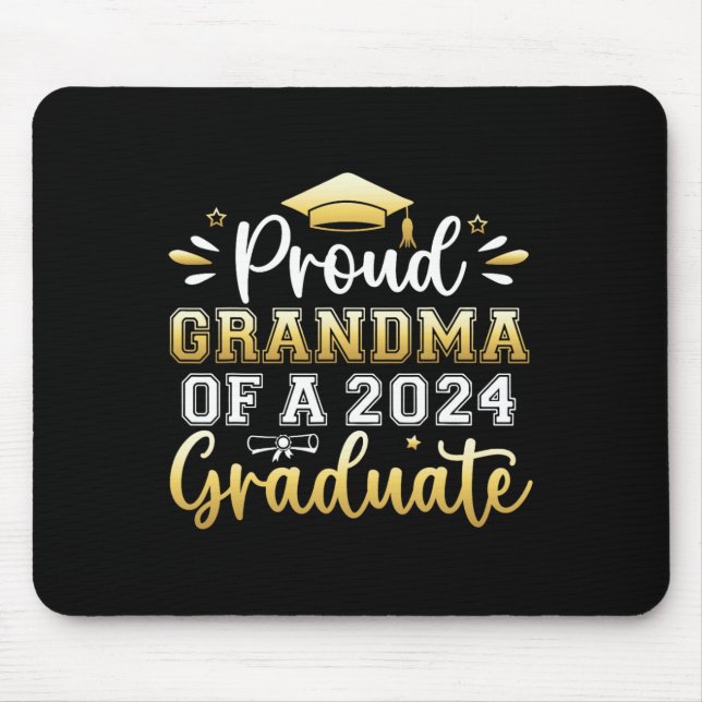 Mousepad Avó De Uma Mulher De Graduação De Formando 2024 (Frente)