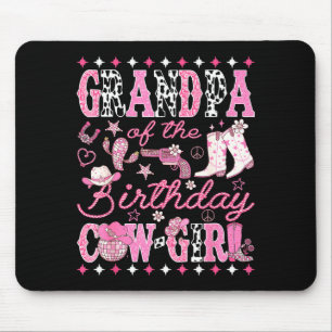 Mousepad Avô do Cow-girl de Aniversário Nk Rodeio Ocidental