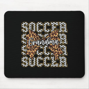 Mousepad Avó do Futebol Laço Coquete Esporte Chefe de Torci