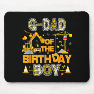Mousepad Avô do menino aniversariante trabalhador da constr