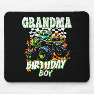 Mousepad Avó Do Menino Do Aniversário Caminhão Monstro Aniv