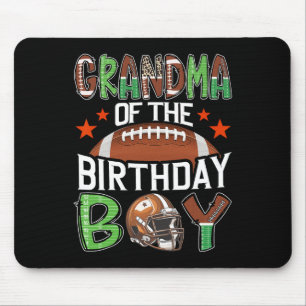 Mousepad Avó Do Menino Do Aniversário Futebol Dia De Jogo