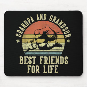 Mousepad Avô e neto melhores amigos para a vida G engraçada