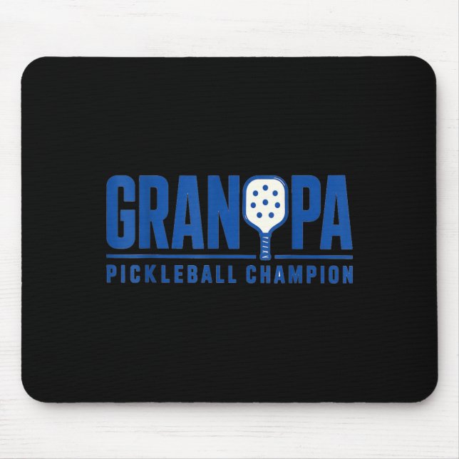 Mousepad Avô Esporte Estilo Paddle de Pickleball Jogador (Frente)