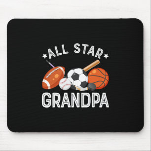 Mousepad Avô Estrela do Futebol Esquelético do Menino do An