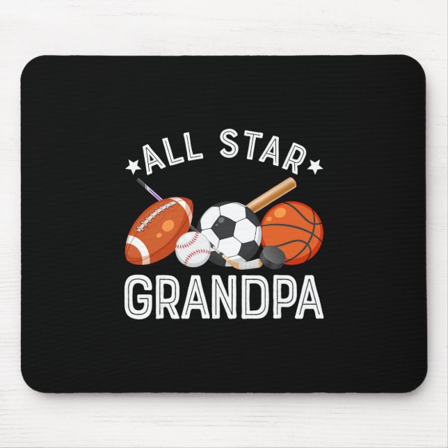 Mousepad Avô Estrela do Futebol Esquelético do Menino do An (Frente)