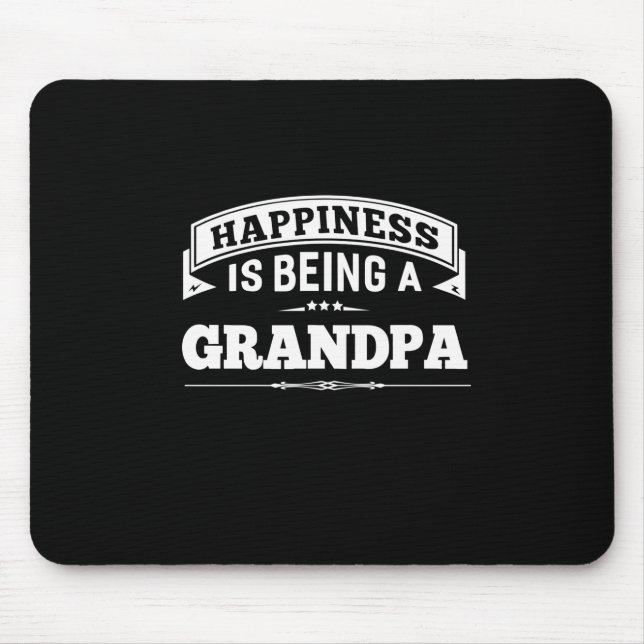 Mousepad Avô Gift | Felicidade É Ser Avô (Frente)