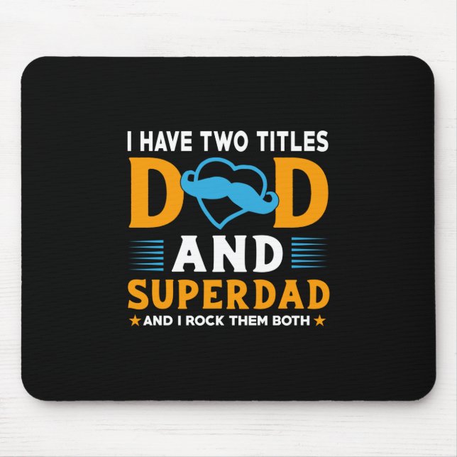 Mousepad Avô Gift | Pai E Super Pai (Frente)