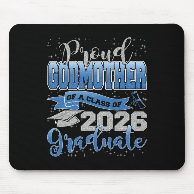 Mousepad Avó Orgulhosa De Um Graduando Da Turma De 2026 Sen (Frente)