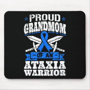 Mousepad Avó Orgulhosa De Um Guerreiro Contra Ataxia Azul D