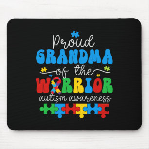 Mousepad Avó Orgulhosa De Um Guerreiro Quebra-Cabeça de Con