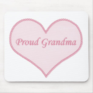Mousepad Avó orgulhosa Mousepad, cor-de-rosa