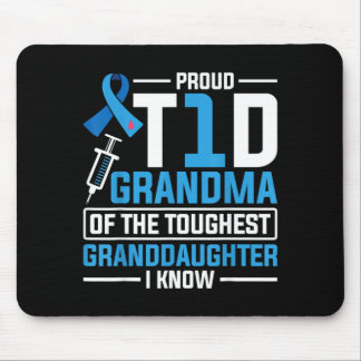 Mousepad Avó Orgulhosa T1d Avô Diabetes Tipo 1
