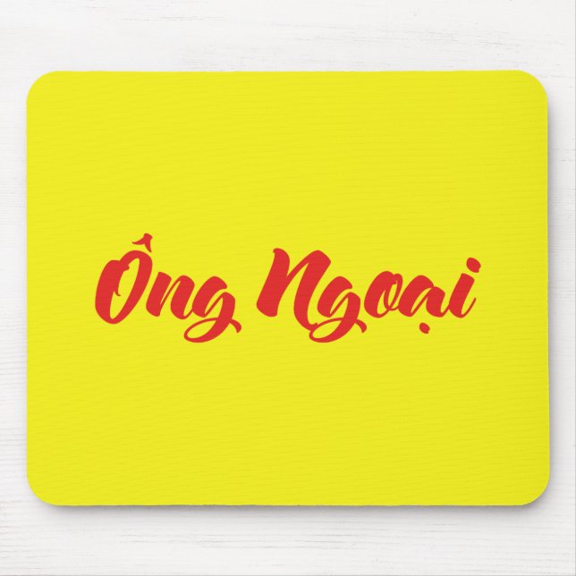 Mousepad Avô vietnamita (materno) - Ông Ngoani (Frente)