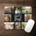 Mousepad Avô, você é a melhor colagem de fotos moderna<br><div class="desc">Vovô,  você é o melhor! Colagem de fotos moderna com o espaço para 8 fotos da família em torno da tipografia de script de tendências com seus nomes personalizados,  são um presente de manutenção único!</div>