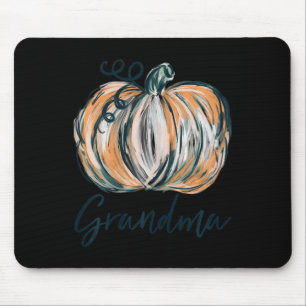 Mousepad Avó Watercolor Pumpkin Cai no Dia de Ação de Graça
