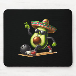 Mousepad Avocado Mostrando Boliches Cinco De Mayo Engraçado