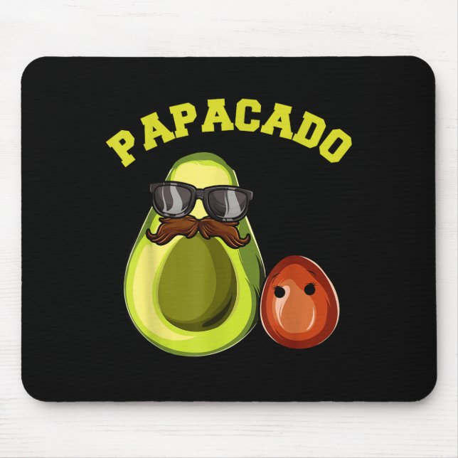 Mousepad Avocado Shirt For Men, Papacado Pregnancy Announce (Frente)