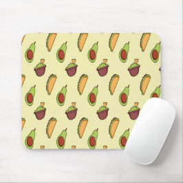 Mousepad Avocado Taco - Pad Amarelo do Mouse Quadrado