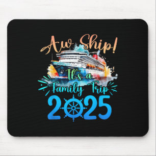 Mousepad Aw Navega Sua Viagem Familiar 2025 Cruise Summer V