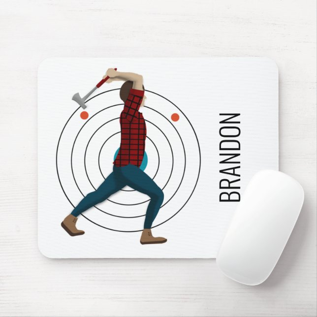 Mousepad Ax Throwing (Com mouse)